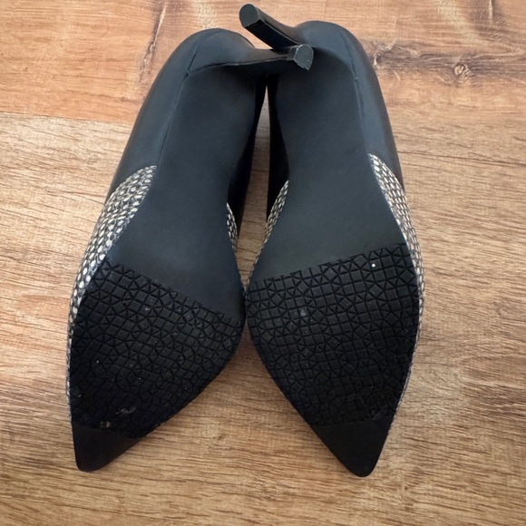 Audrey Brooke black and snakeskin heels​ - Picture 7 of 8